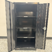 Black Storage Cabinet image 2